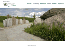 Tablet Screenshot of buchholzer-naturstein.de